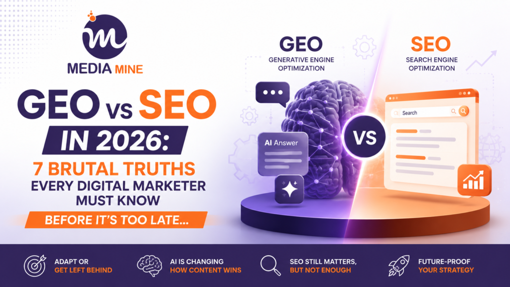GEO vs SEO in 2026: 7 Brutal Truths Every Digital Marketer Must Know Before It's Too Late